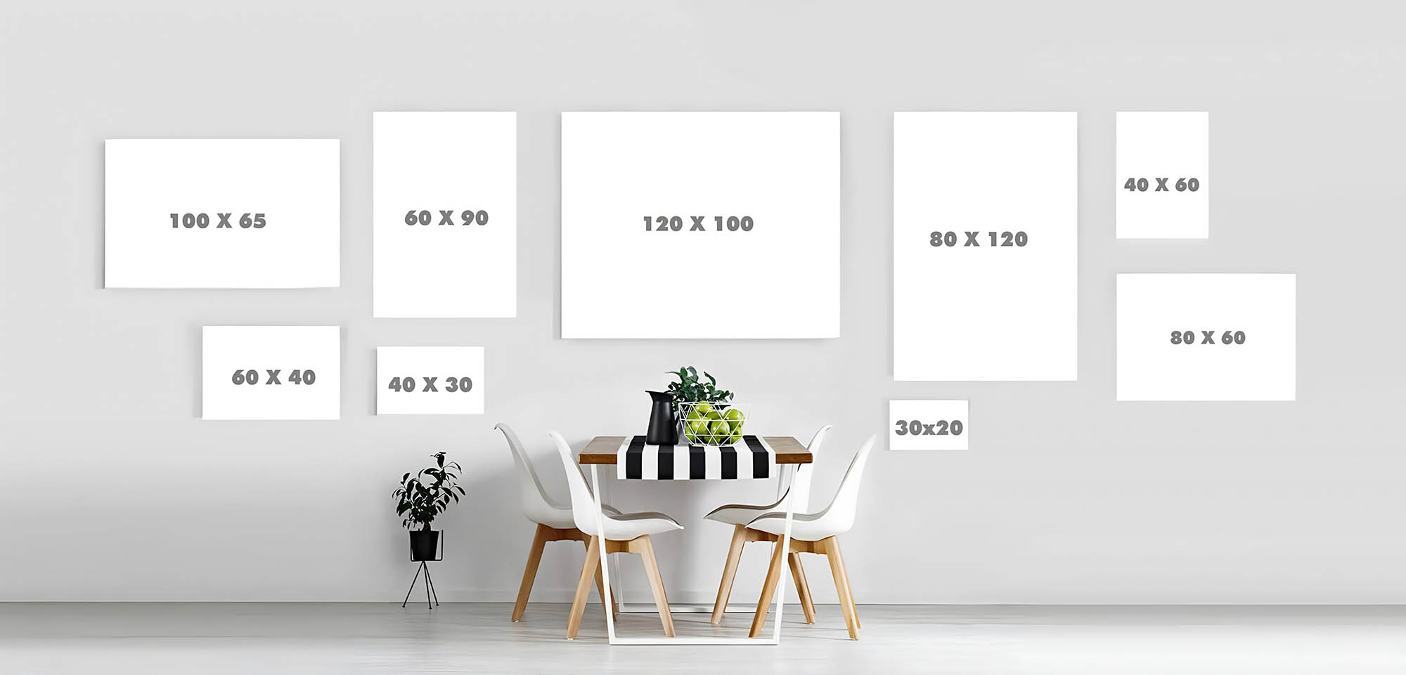 vászonkép méretek